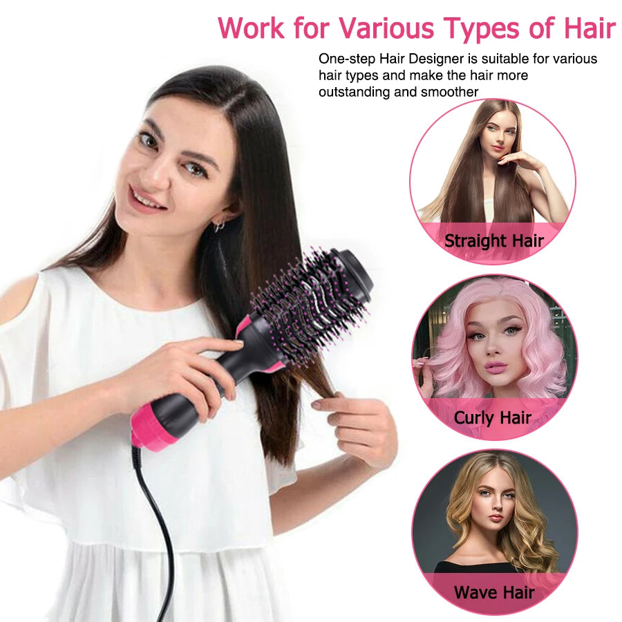 3-in-1 One Step Hot Air Brush – Dry, Style & Volumize in Minutes!