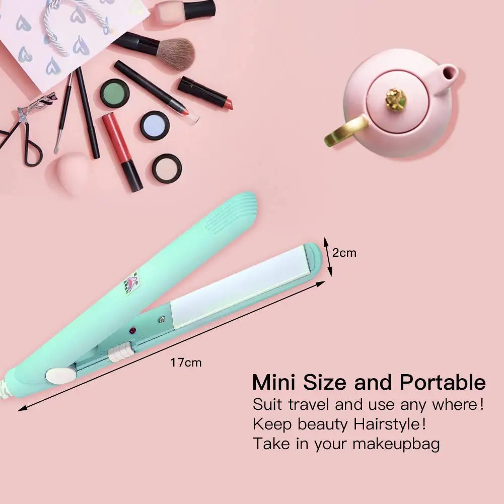 Mini Portable Hair Straightener – Smooth, Silky & Frizz-Free Hair on the Go