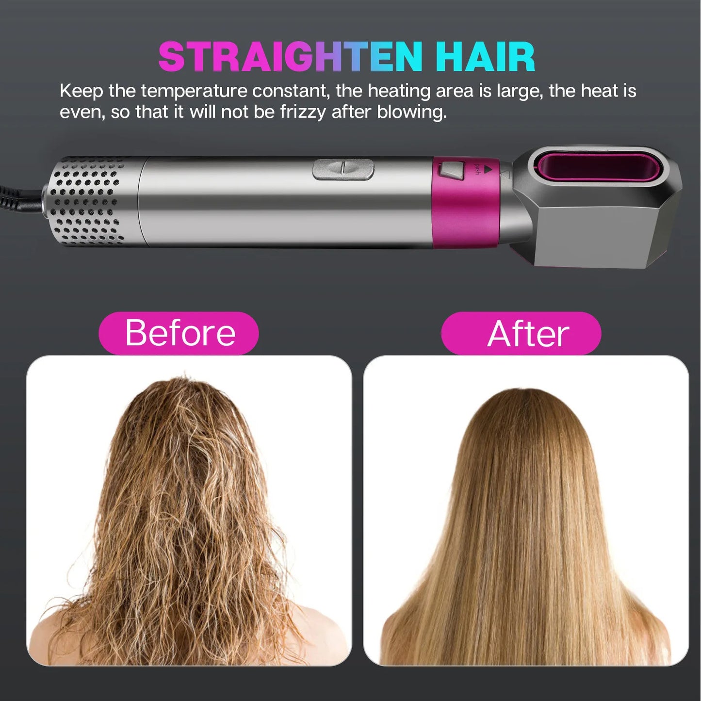 5-in-1 Professional Hair Styler – Dry, Curl, Straighten & Volumize with Ease!