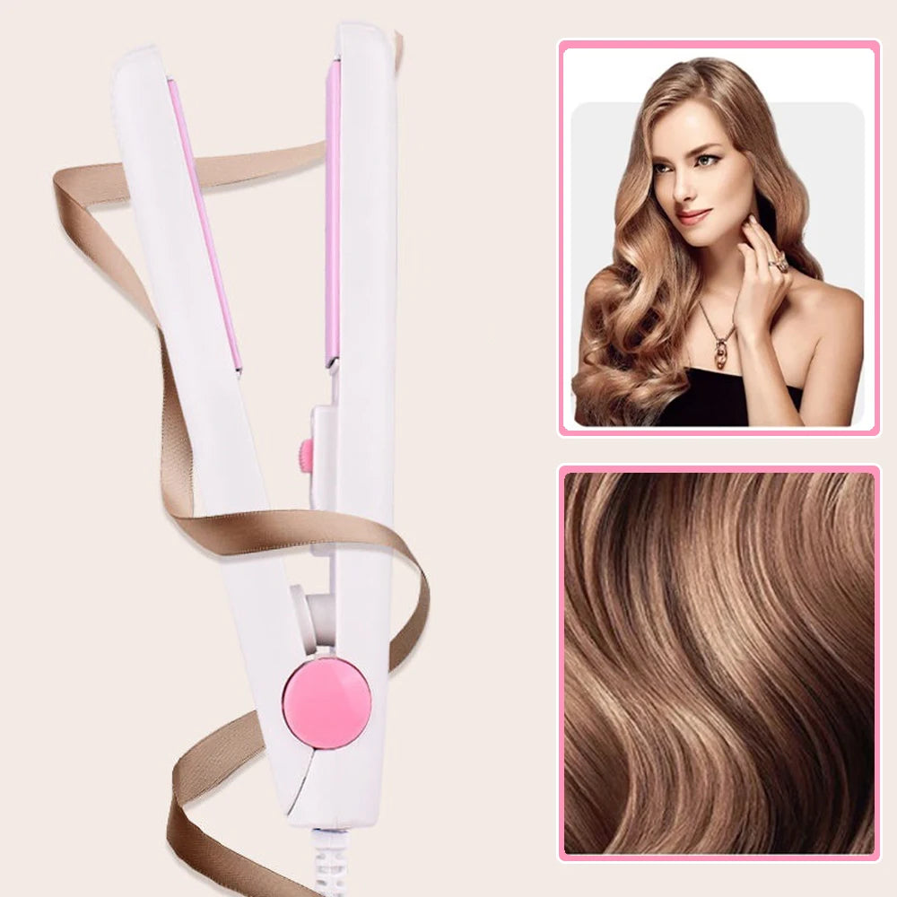 Mini Portable Hair Straightener – Smooth, Silky & Frizz-Free Hair on the Go