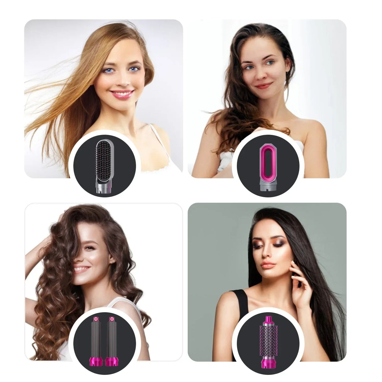 5-in-1 Professional Hair Styler – Dry, Curl, Straighten & Volumize with Ease!