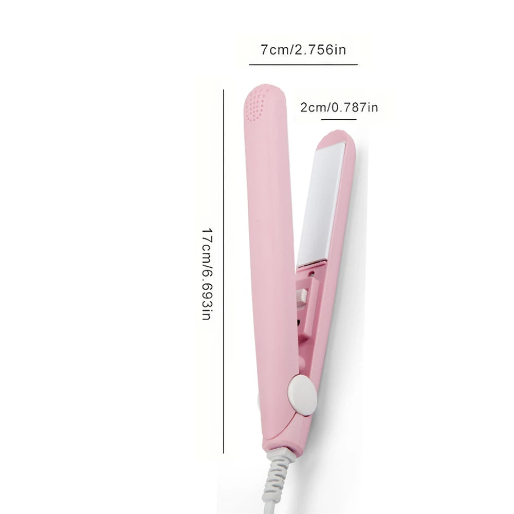 Mini Portable Hair Straightener – Smooth, Silky & Frizz-Free Hair on the Go