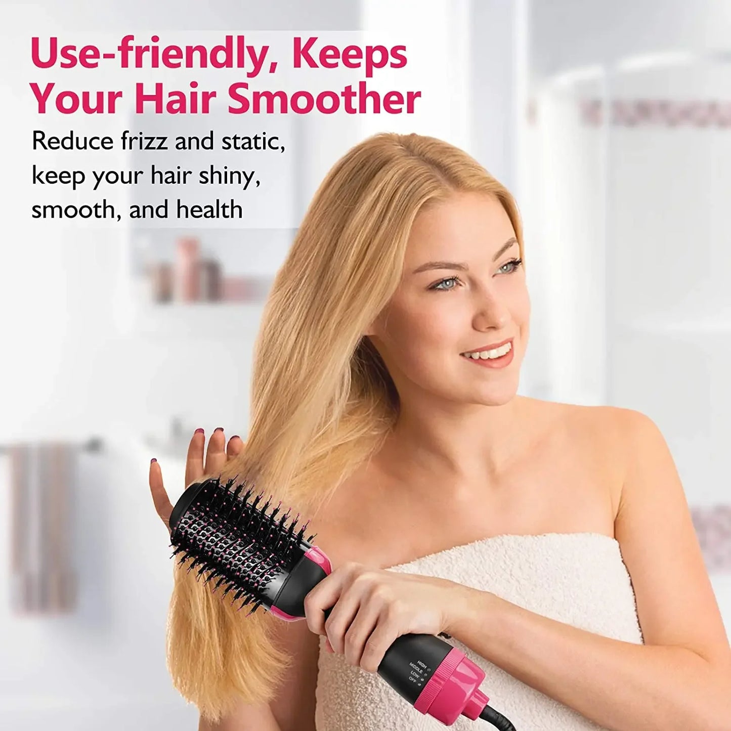 3-in-1 One Step Hot Air Brush – Dry, Style & Volumize in Minutes!