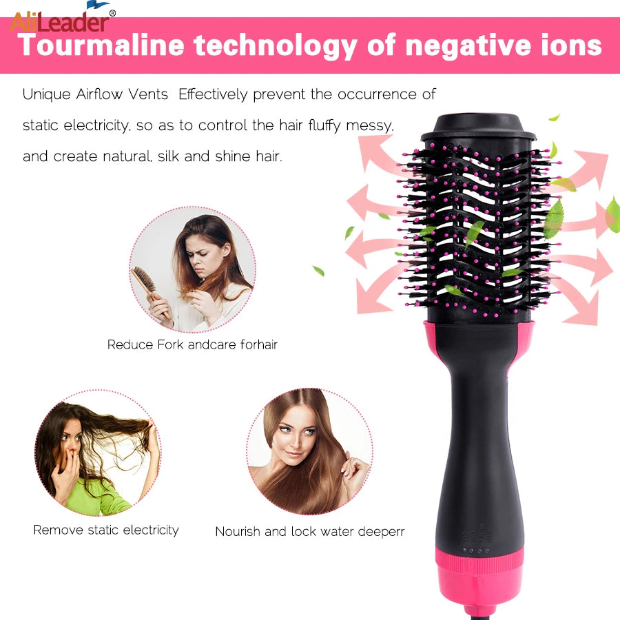 3-in-1 One Step Hot Air Brush – Dry, Style & Volumize in Minutes!