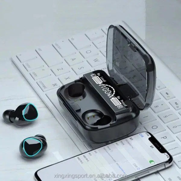 Black Wireless Earbuds – Long-Lasting Battery & Fast Charging for Ultimate Sound