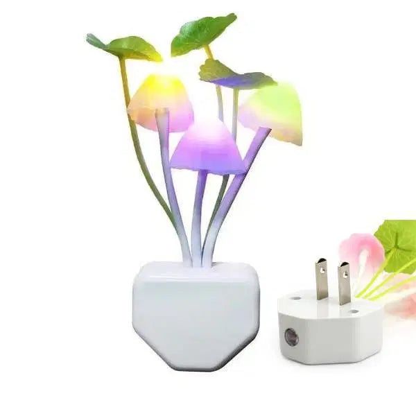 LED Mushroom Sensor Night Light Set – Pack of 4 for a Cozy, Automated Glow