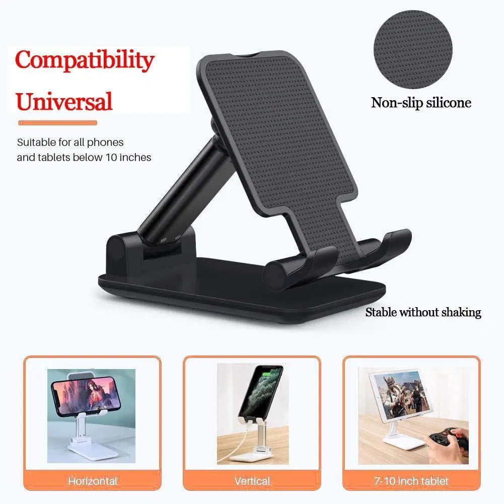 Premium Black Mobile Stand – Sleek, Sturdy & Perfect for Any Setup