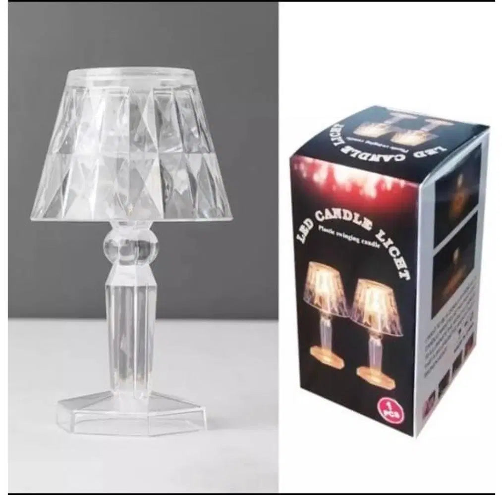 Rechargeable Golden Night Lamp – Mini Crystal Design for Elegant Lighting